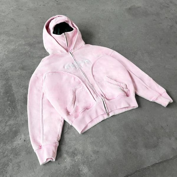 Y2K Zip up Hoodie Harajuku Ninja Hoodie high quality Sweatshirt 2000s Vintage gothic Casual Men Women Hip hop Streetwear Top 251231