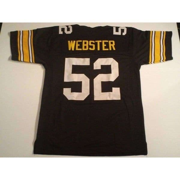 CUSTOM Sewn Stitched Mike Webster Black Football Jersey Add any name number size XS-5XL 6XL
