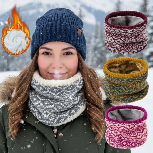 Winter Fleece-Lined Neck Warmer Windproof Cold Weather Protection for Outdoor Sports Cycling Unisex for Men Women 260104BJ