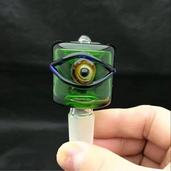 Glass Pipes Smoking Hand-blown Beautifully Handcrafted Smoking Pipe Curved hook colored glasses bubble head