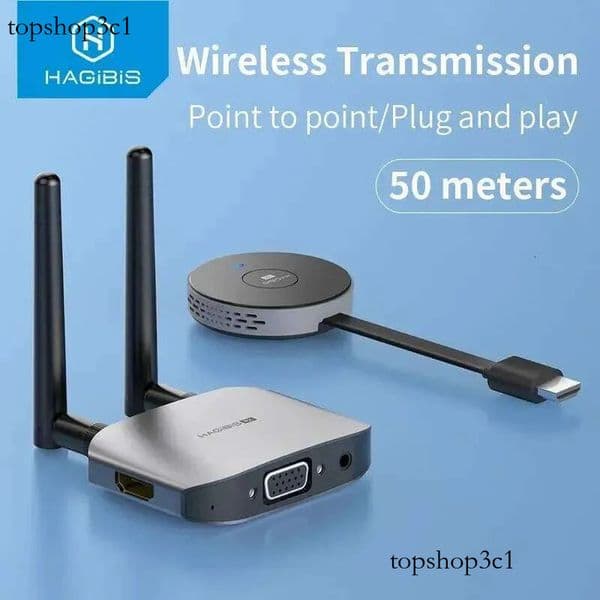 SHINECON Hagibis Wireless Video Transmitter Receiver G6w Kits HDMI Extender Adapter TV Dongle 1080P For Monitor Projector Laptops