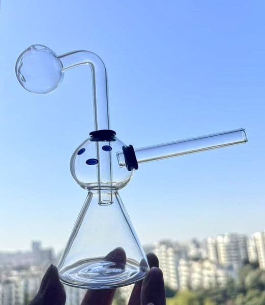 Heady skull green palm size bubbler Pipe Screen Filters Multicolored Glass Water Bong- Includes oil burner pipes great functioning