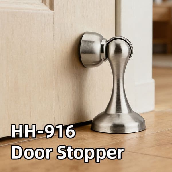 Door Catches Multi-Color Stainless Steel Door Stopper - Nickel/Black/Antique Brass Door Holder, Heavy Duty Floor Mount Door Stop for Home HH-916