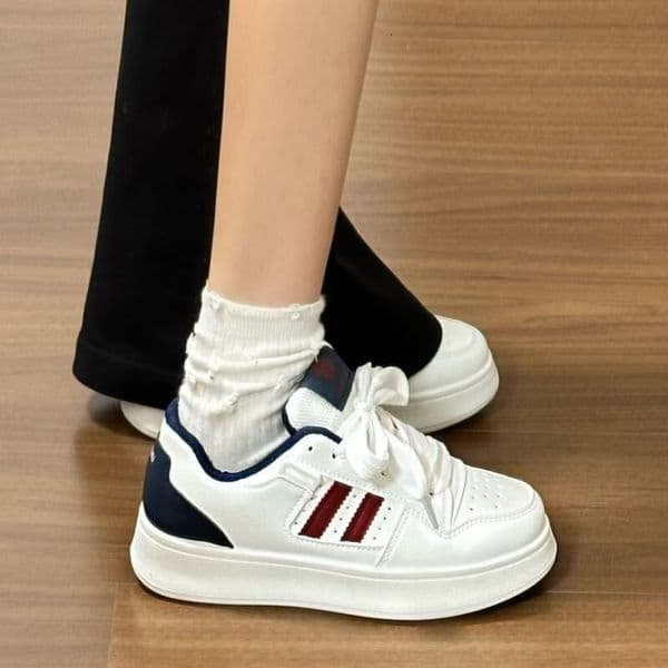 Ddmytiger Hong Kong Style Niche Design Thick Tongue Loafers Women S Ins National Trend Student Versatile Casual White Shoes Outdoor Shoes