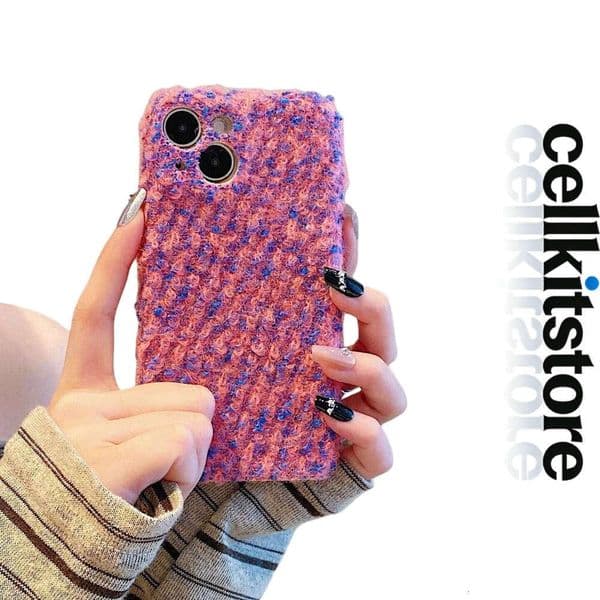 Phone Case For iPhone iPhone17 pro max Woven Compatible with Apple 17 Phone Case iPhone 16 Block 15 Pro Max Shockproof Protective Cover