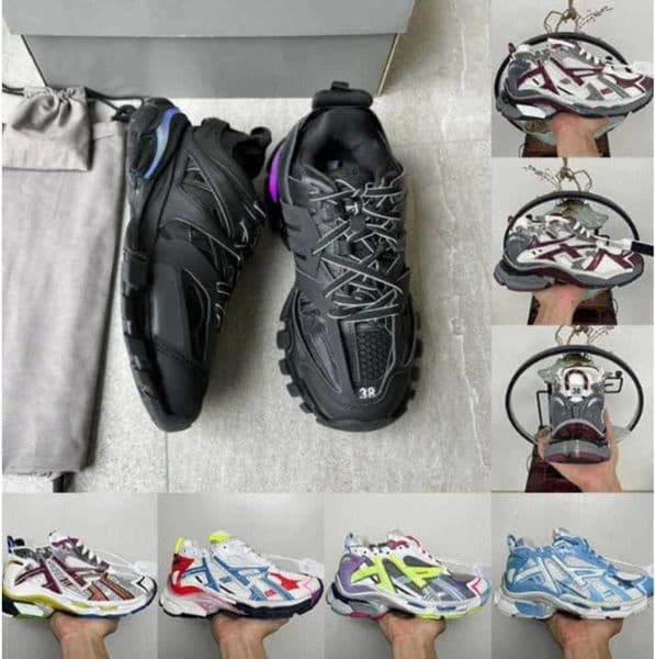 Designer Runner 70 75 Casual Shoes For Men Women Luxury Paris Platform Sneakers Gomma Leather Trainer Black White Grey Pink Red Yellow Outdoor Mens Trainers fjXq