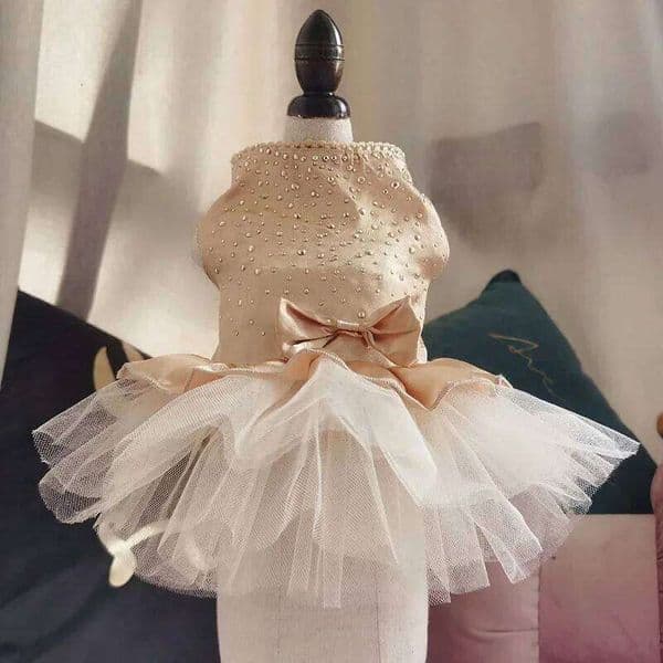 Dot Skirt Summer Princess Dog Wedding Dresses York Clothes For Dogs Skirts Pet Cat Dress 26H0108