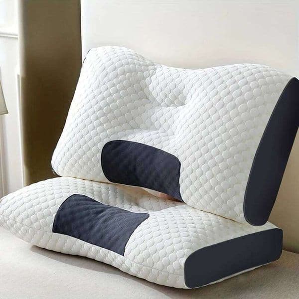 1pc/2pcs Soft Neck , Adjustable Ergonomic Orthopedic Contour Support, High Quality Core, For Sleeping Comfort 26T0108
