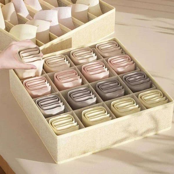 Underwear Bra Box Panties Socks Storage Boxes Bedroom Wardrobe Clothes Organizer Foldable Drawer Separator Cas 26N01008