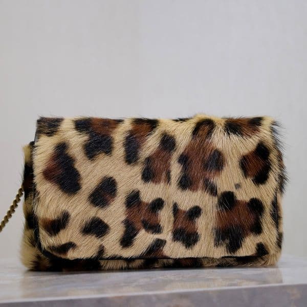 New Top Quality 10A Women Chain Shoulder Bag Luxury Designer Pony Hair Genuine Leather Crossbody Bag Golden Hardware Clutch Bag Magnetic Closure Handbag Purse