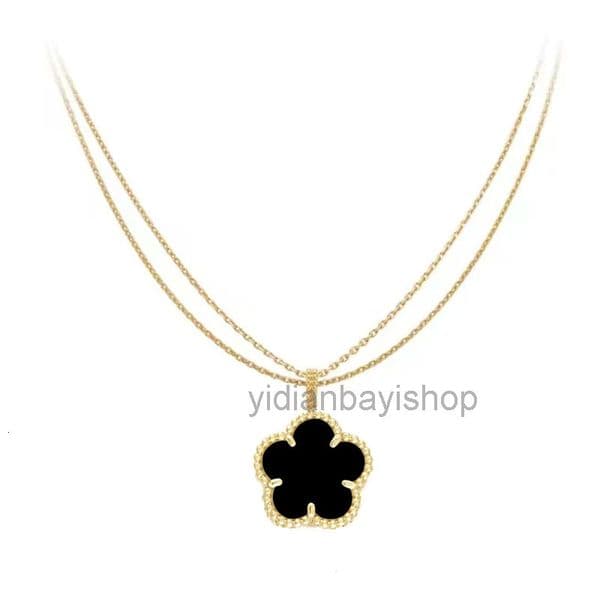 clover vanly cleef necklace Fashion brand clover necklace luxury 25 large pendant fashion sweater chain stainless steel designer jewelry for women