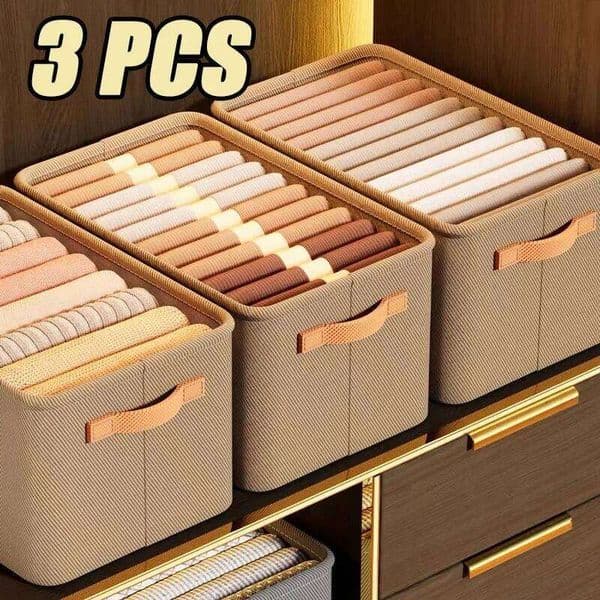 Thicken Pants Sweater Cabinets Drawers Organizer Jeans Box Wardrobe Clothes Storage Organizers 26N01008