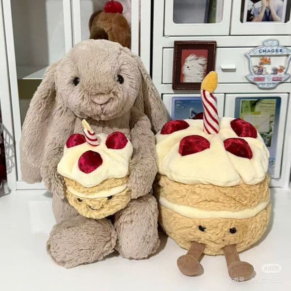 birthday cake rabbit plush toy birthday cake doll childrens gift