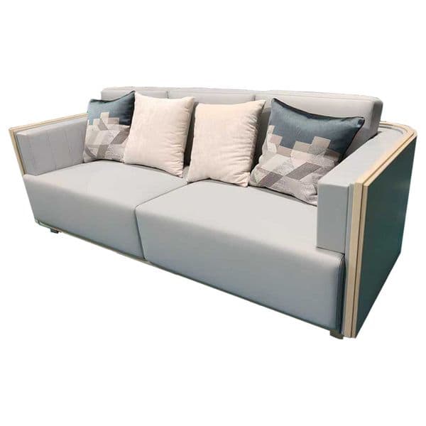 Modern light luxury casual sofa, with the main frame made of ash wood