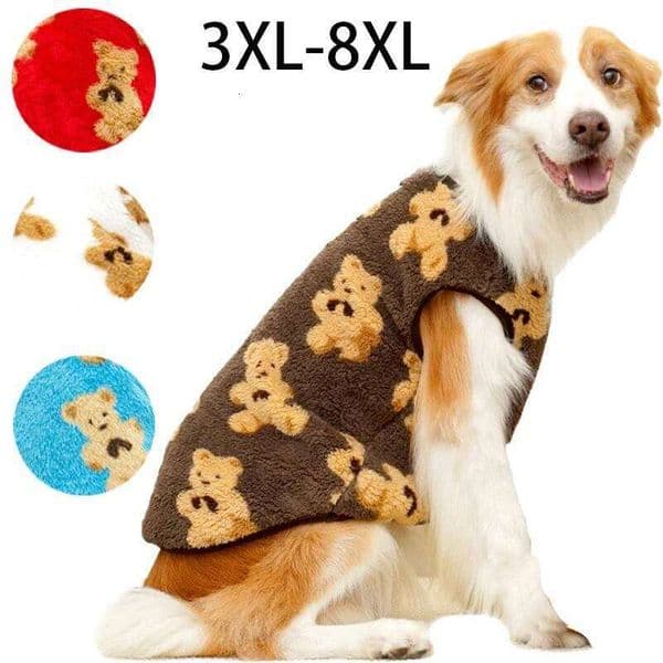 Clothes for Medium Large Dogs Autumn Winter Plush Dog Golden Retriever Labrador Costume Pet Clothing Accessories XJ260108