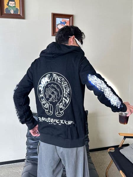 Hiphop Street Style Warmth And Skin-friendly Properties Cross Jacket Top With Zipper High Quality Hot Sale Unisex Cool Stars Multi Patter Classic Long Sleeve CP044
