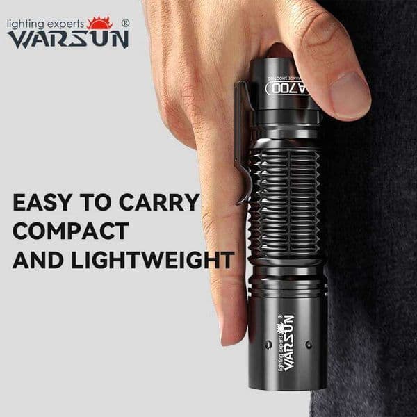 Warsun 18650 Flashlight Emergency Torch Type C Rechargeable Small Portable Lantern Hand Lamp Long Shot Camping Light 800 lumen 26L0108