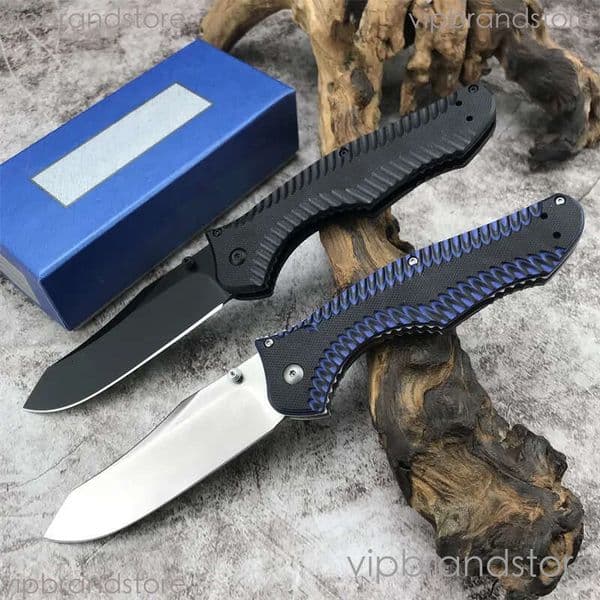 High Quality Outdoors 810 Osborne Contego Plain Edge Folding Knife CNC D2 Steel Blade G10 Handle Tactical Hunting Camping Pocket KNIVES BM 15535 535 940 615BK