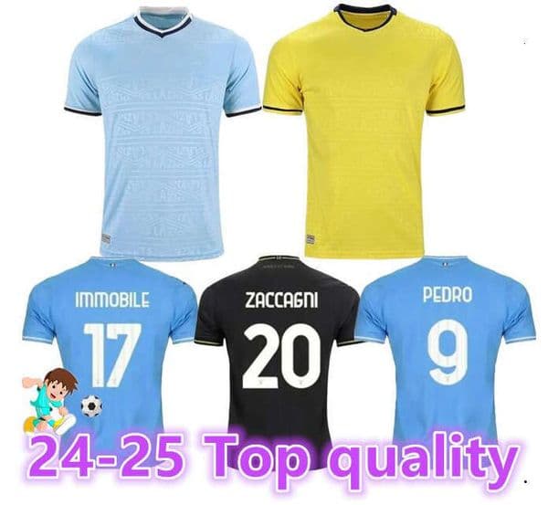 24/25 50Year Anniversary soccer Jerseys Lazio 50th 24 IMMOBILE LUIS BASTOS SERGEJ BADELJ LUCAS J.CORREA ZACCAGNI MARUSIC men kids gk kit football shirt 25