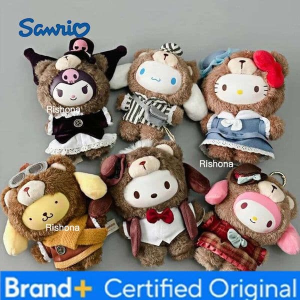 Sanrio Original Characters Velvet Latte Baby V2 Afternoon Tea Series Plush Blind Trendy Play Doll Mystery Box Pendant Gifts H260109