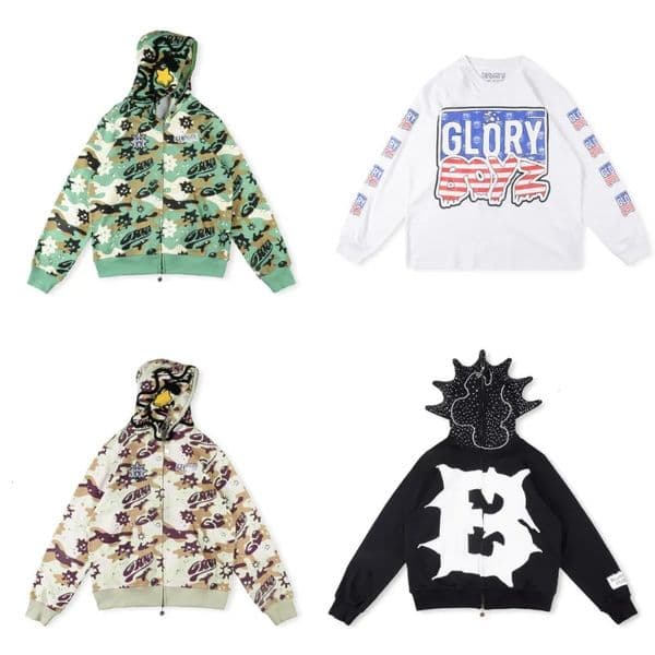 Designer tracksuit men pants jacket hoodie coat sweatshirt Street Full Cartoon Print Zipper Sweatpants Unisex Y2K Camouflage Hooded Streetwear Tracksuits