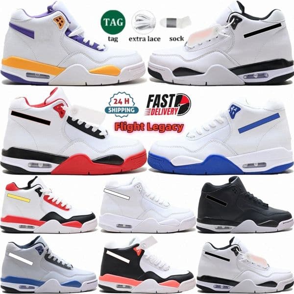 top flight legacy basketball shoes men women mid-top retro leather upper Rubber outsole sneakers classic White blue red black Lakers Wolf Grey outdoor g2Zq#