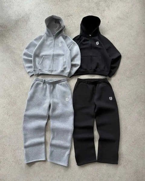 Mens Tracksuits Letter Embroidery Zip Baggy Casual Pants Suit Harajuku Fashion Women Retro Hoodies Couple Sweatshirt Unisex SweatpantsXJ260109 Z260520