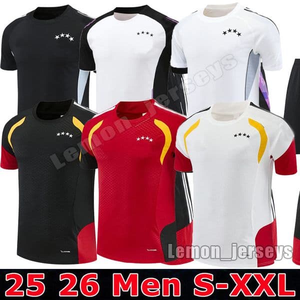 2025 2026 Allemagne Men's Soccer Tracksuits Sets 25 26 KROOS WERNER REUS MULLER Short Sleeve Shorts Adult Football Kit Chandal Futbol Survetement TRAINING Suit
