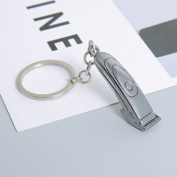 Creative Mini Simulation Hair Clipper Awl Keychain Pendant Barber Shop Opening Gift Small