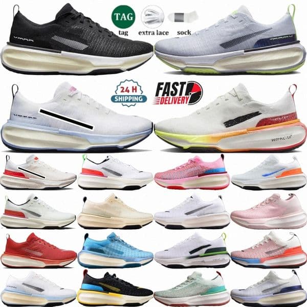 top quality Designer Invincibles 3 running shoes men women EVA midsole Rubber anti slip outsole comfortable sneakers outdoors fashion run shoes traine 43bE#