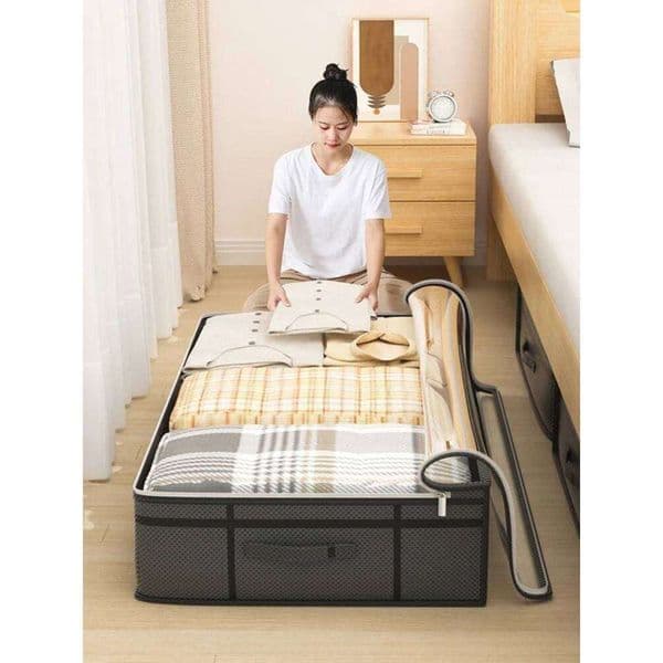 1PC large under bed Foldable quilt clothes storage doggy Bedroom dormitory organizer bag 26N0109
