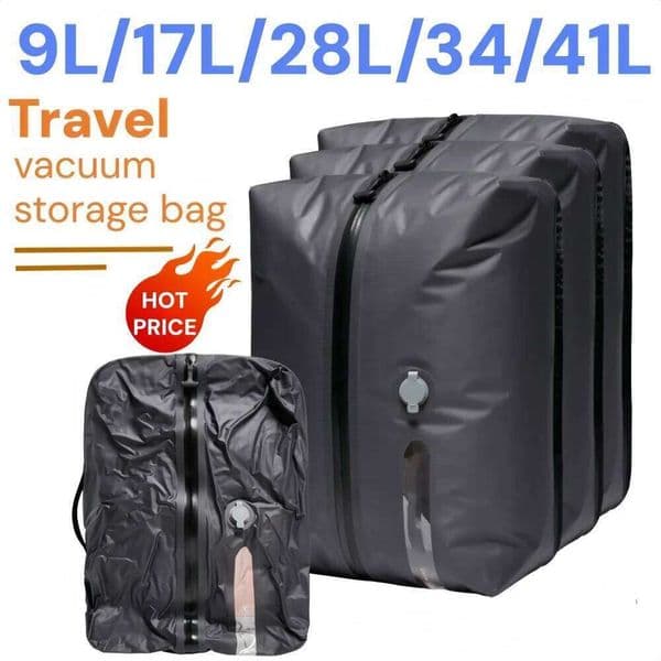 Outdoor Vacuum Compression Camping Travel Clothing Storage Bags, Lightweight,Space-Saver Organizer for Hiking Trips 26N0109