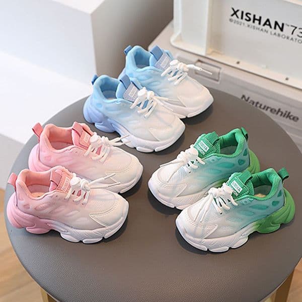Girls Boys Unisex Mixed Colors Breathable Platform Sneakers 2024 Children Casual Mesh Light Weight Cutefeet Kids Sports Running Shoes Trainers Sizes 21-30 W260310