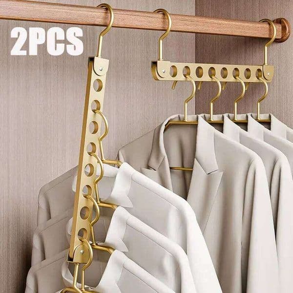 6/8 Holes for Clothe Hanger Organizer Foldable Rotatable Magic Metal Hangers Storage Rack Wardrobe Space Saver Hook 26T0109