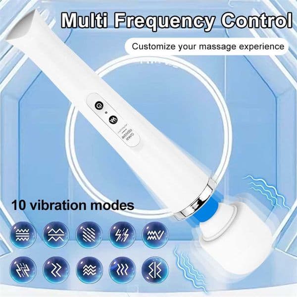 10-Frequency Direct Insertion Powerful Vibration Massage Stick Charging Womens Masturbation Vibration AV Stick Adult Products