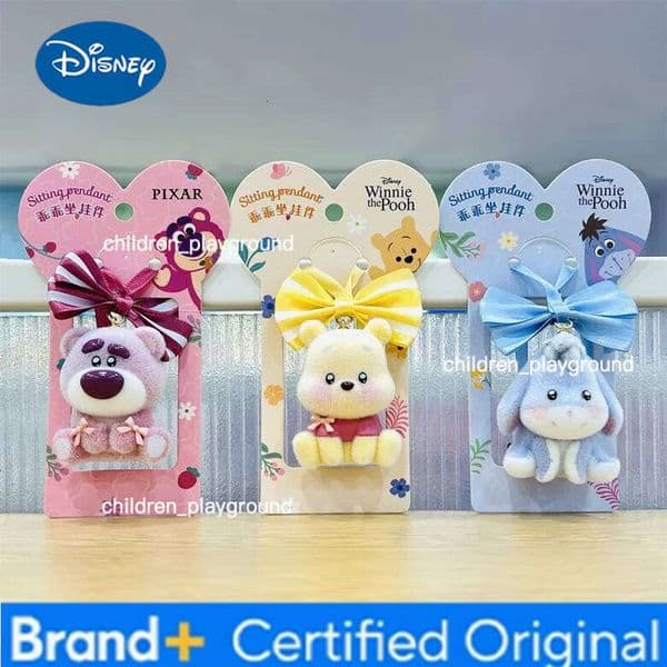Disney cartoon Fluffy Season Happy Be Good Sit Flocking Pendant Fun Cute Winnie the Pooh H2601101
