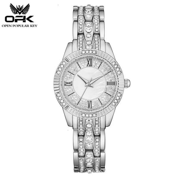 2026 new model Full rhinestone inlaid decoration luxury ladies' watch exquisite compact elegant fashion watch Roman numeral scale retro gorgeous banquet watch