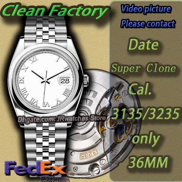 Clean Factory Super Clone High Quality Luxury Watch Cal.3135/3235 Automatic Mechanical Sports Sapphire Glass 904L Stainless Steel Luminous 100M Waterproof