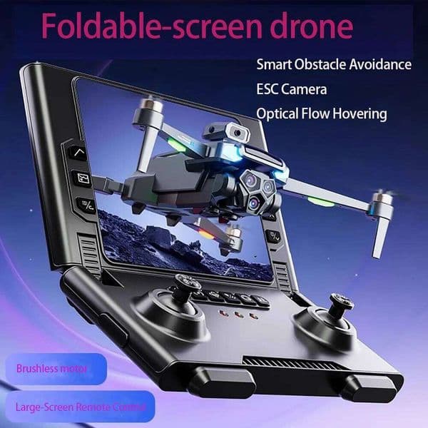 New M66 Drone HD Folding Remote Control With And Screen 5G FPV Camera Brushless Motor RC Quadcopter SANNAING