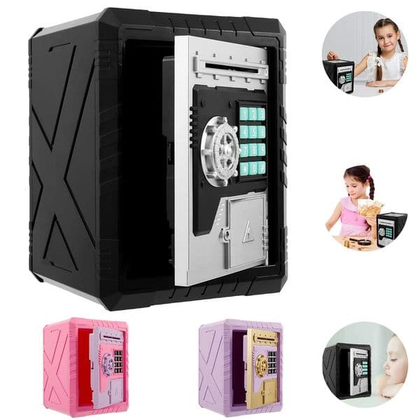 Electronic Piggy Bank with Password Large Capacity ATM Piggy Bank Automatic Paper Money Scroll Saving Box for Kids Teens Adults 260106