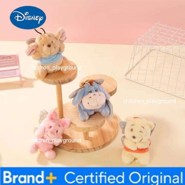 Disney Winnie the Pooh Piglet Eeyore Donkey Plush Toy Doll Keychain Pendant for Girls Gift Can Be Hanged in Bags H2601101