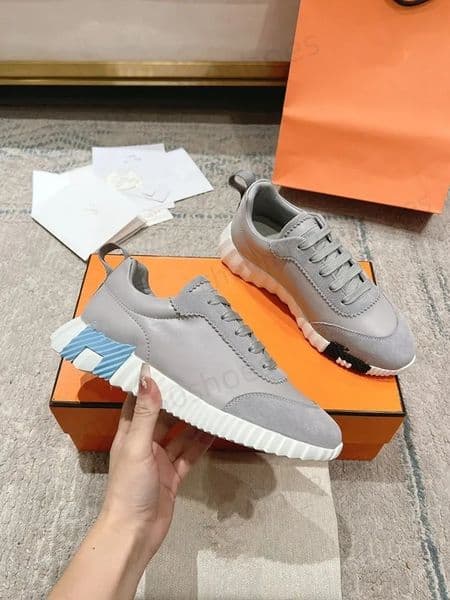 casual Luxury Men shoes Bouncing Sneakers Technical sports sneaker Suede Goatskin Light sole Trainers Italy Brands Mens Casual Walking Size38-45 L2 Z260601