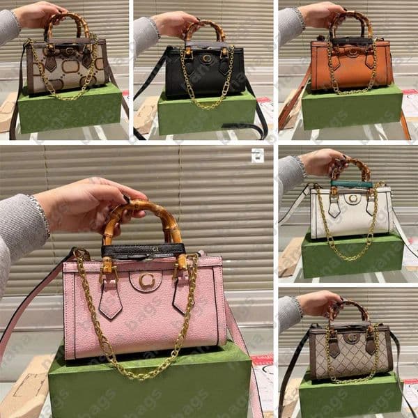 Designer Womens Handbag Retro Style Fashionable European And American Crossbody Bag High Quality Bamboo Handle Shoulder Bag Leather Handbag No Box