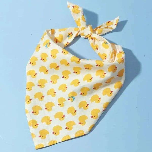 Cartoon Pattern Cats and Dogs Saliva Towel Triangle Scarf Bib Accessories Pet Supplies 26W0110