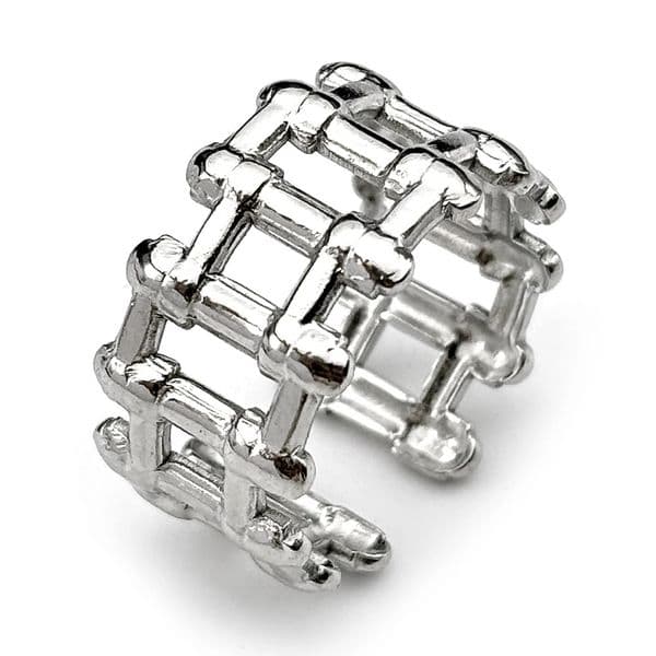 Hiphop Bicycle Chain Rings For Men Adjustable Creative Punk Rock Male Link Ring Trendy Motorcycle Chain Unisex Jewlery Accessory 260106