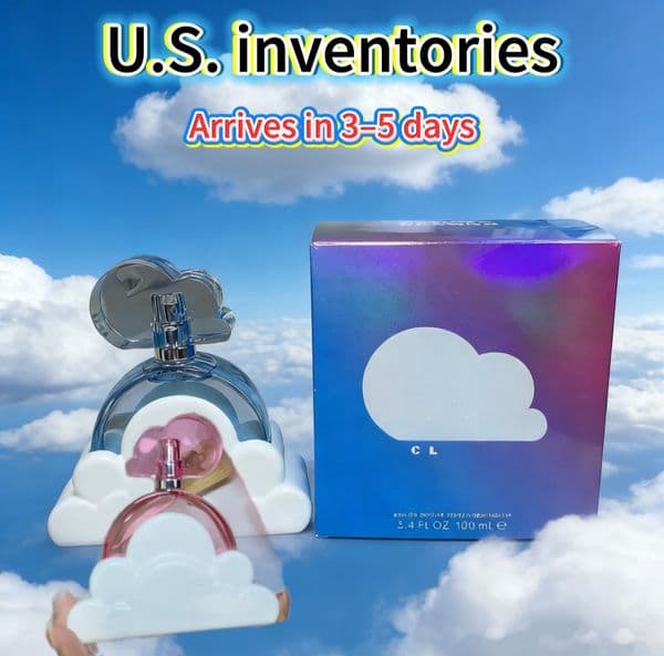 Shipped from a US warehouse. High-quality women's 100ml - Cloud/Pink Cloud fragrance, spray perfume, floral and fruity scent.