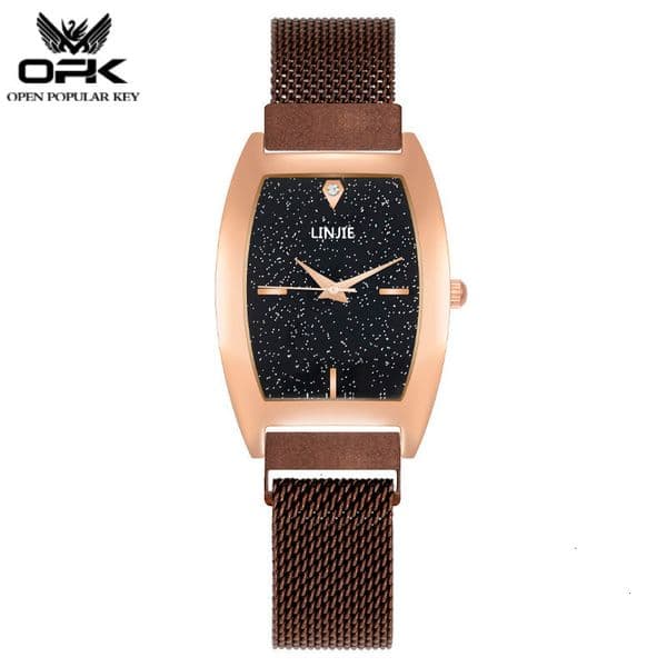 2026 new model Foreign Trade designer Hot Selling Fashion Oval Wine luxury Barrel Starry Sky Magnetic Strap Women s Watch Factory Wholesale
