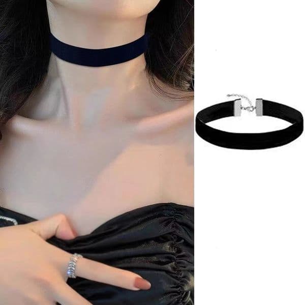 Fashion Sexy Punk Gothic Black Velvet Choker Necklaces Simple Vintage Clavicle Neck Chain Women Girls Party Jewelry Accessories 260109