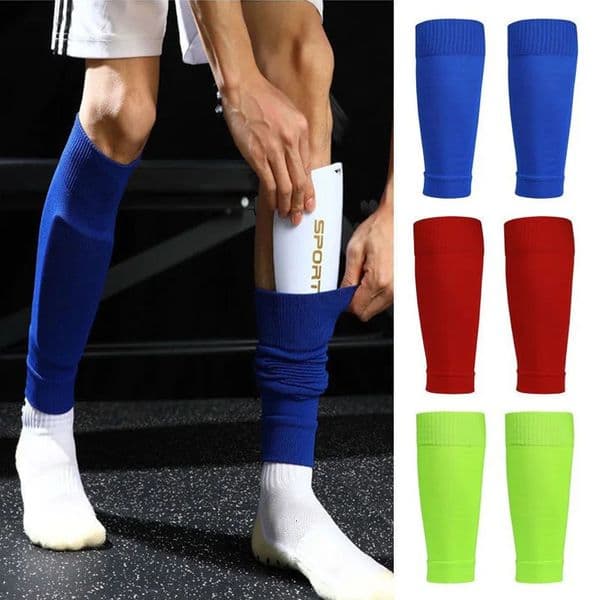 1 Pairs Leg Warmers Football Sports Socks Without Foot Adults Shin Guard Calf Kids Compression Protection Gear 251231BANJIA
