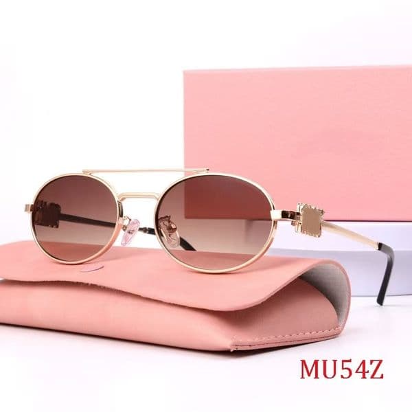 Sunglasses Designer Sunglass yeglass Luxury Women small metal frame Oval retro Glasses Sun glass UV400 lens sun glasses Y2k Online sale 12A